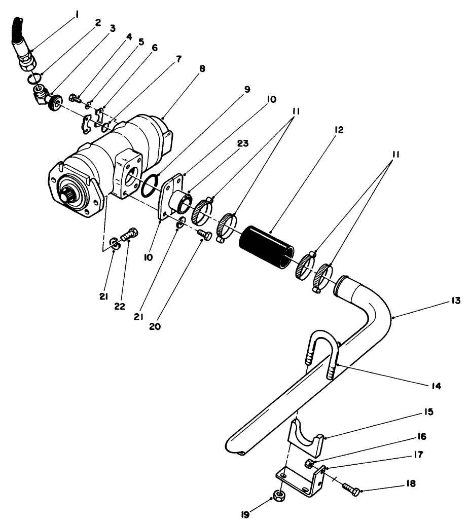 Hydraulic Pump Installation Assembly