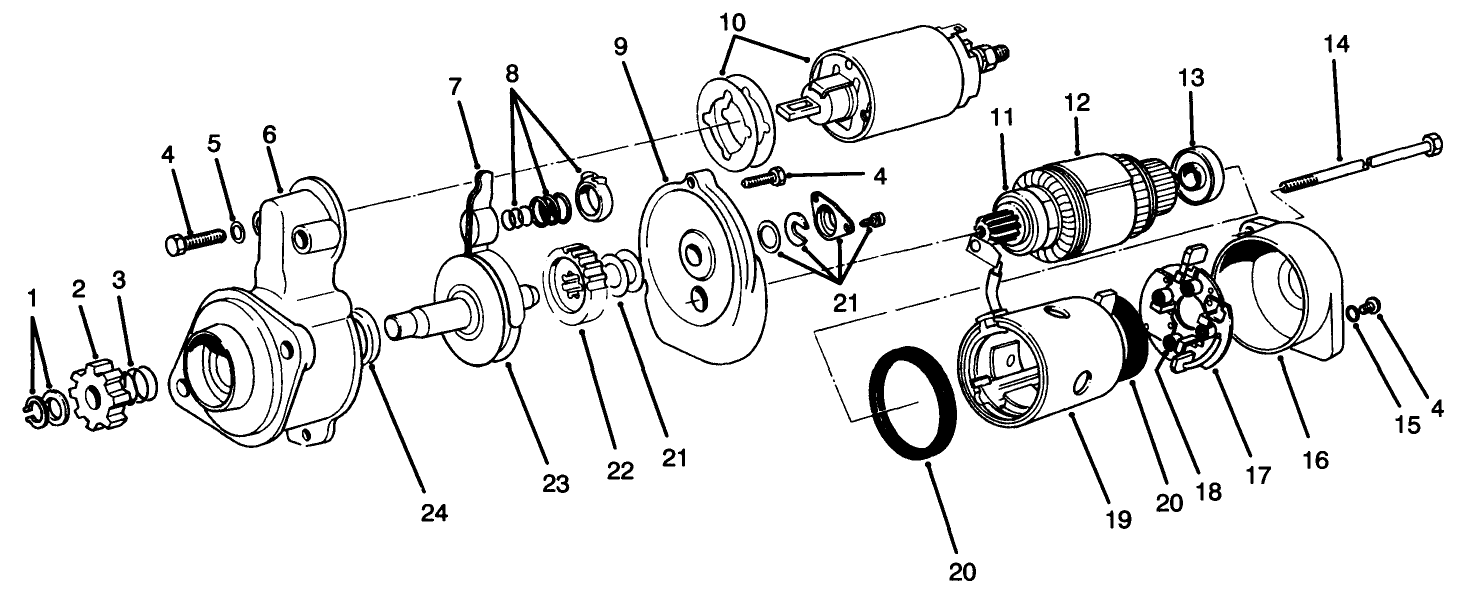 Starter Motor Assembly No. 70-5860