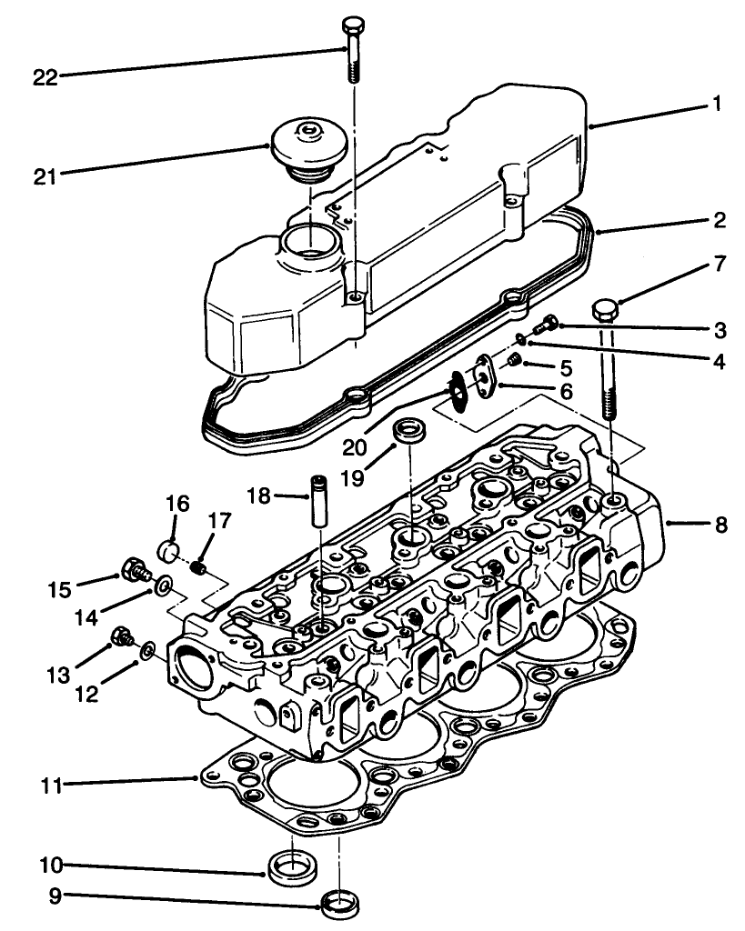 Rocker Cover & Cylinder Head Assembly