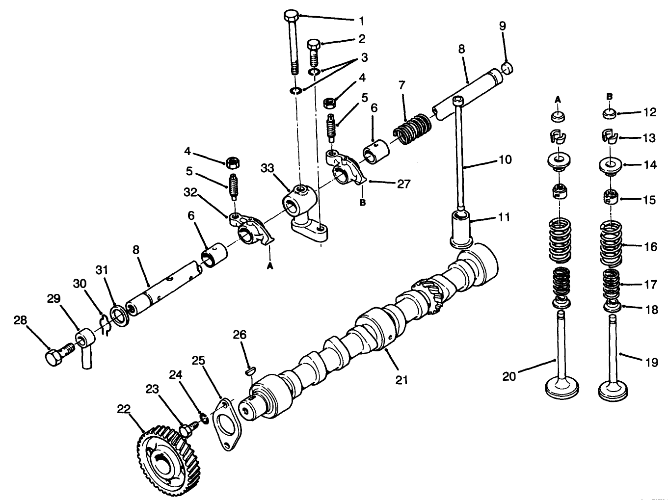 Valve & Camshaft Assembly