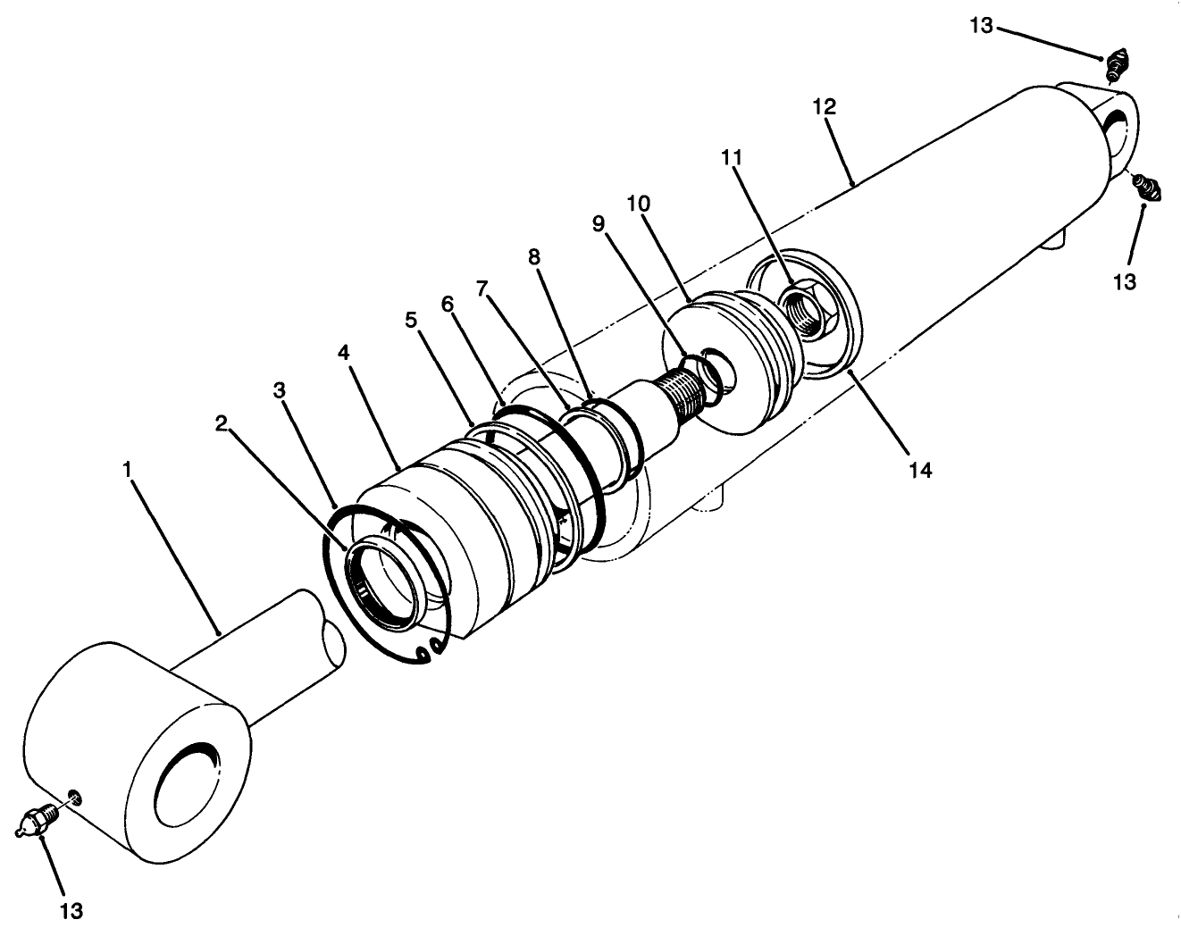 Hydraulic Cylinder Assembly No. 92-4971