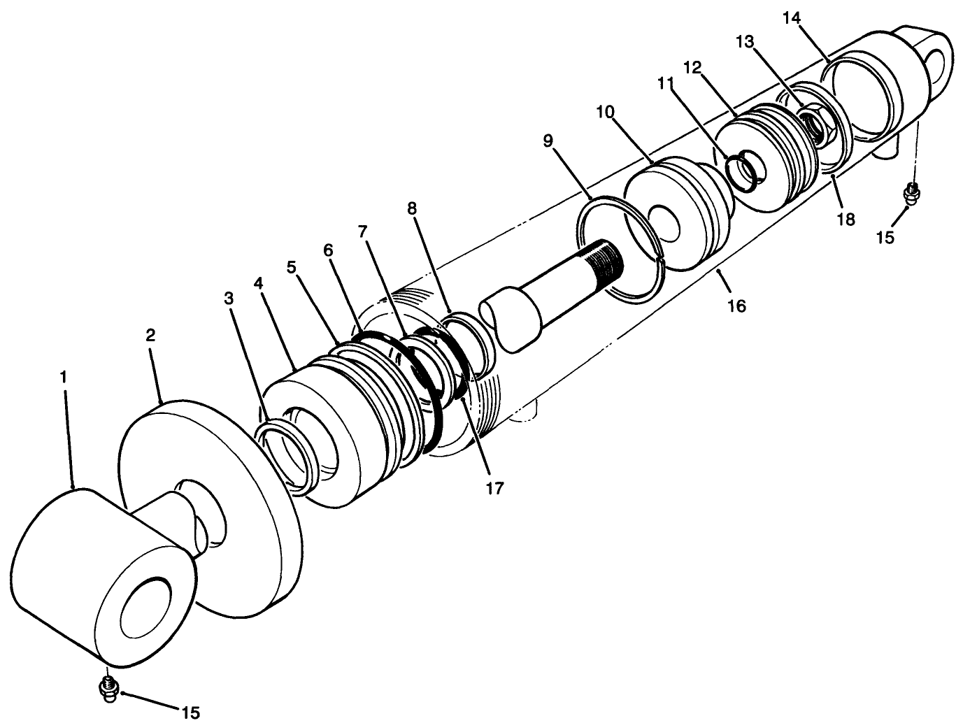 Hydraulic Cylinder Assembly No. 74-2170