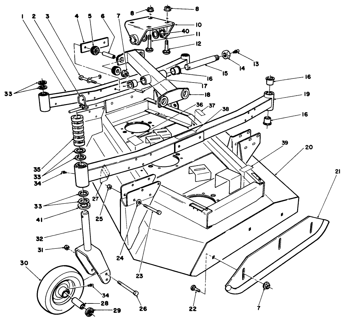 Wing Deck Model No 30591 L.h. & 30593 R.h.