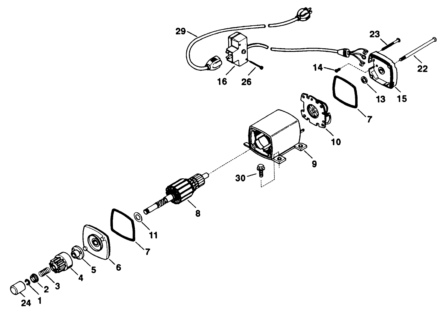 Electric Starter Motor Kit No. 38-7590