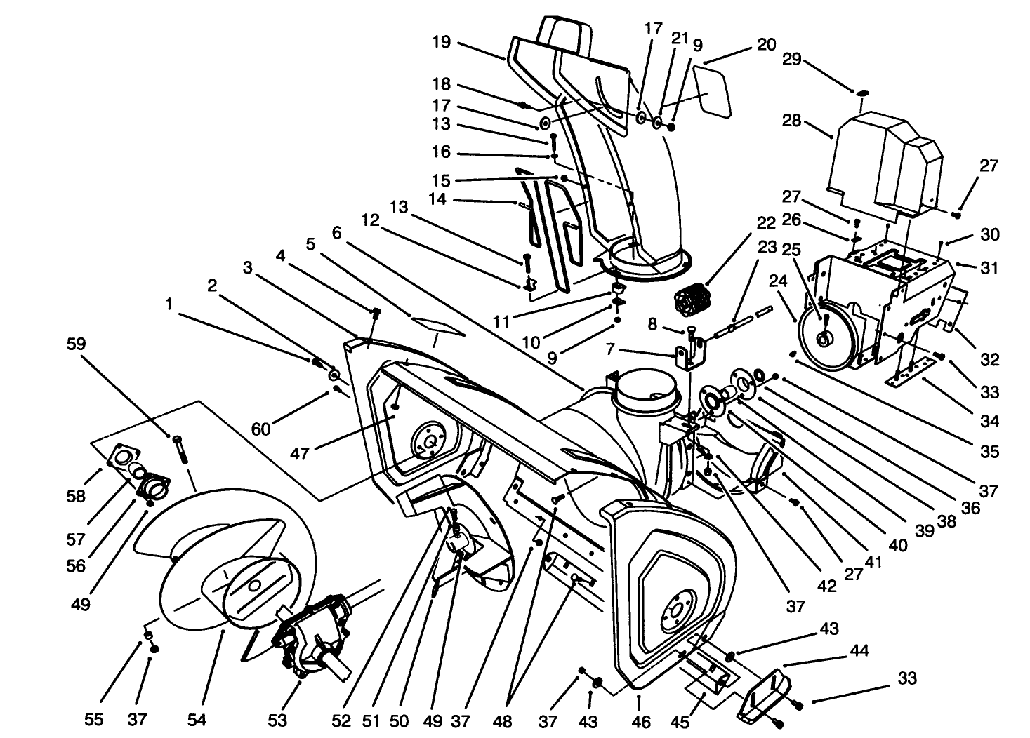 Housing & Chute Assembly