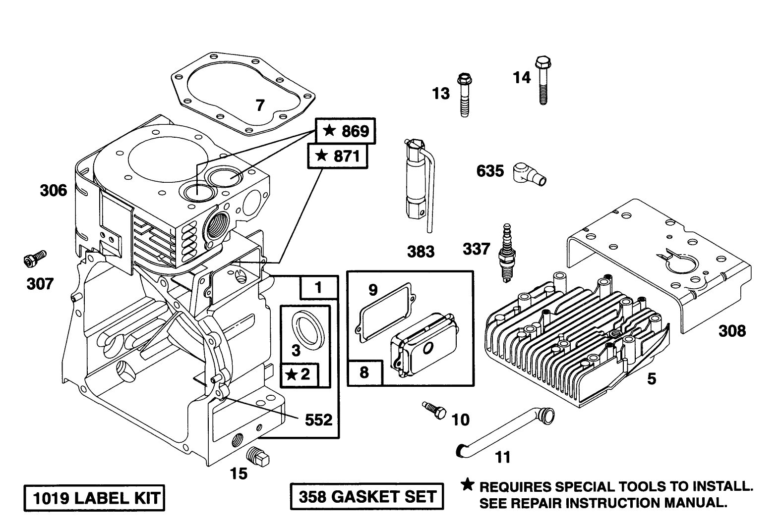 Engine Briggs & Stratton Model 190406-6142-01
