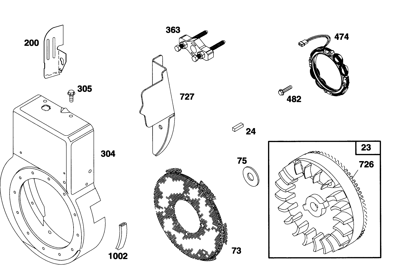 Engine Briggs & Stratton Model 190406-6142-01