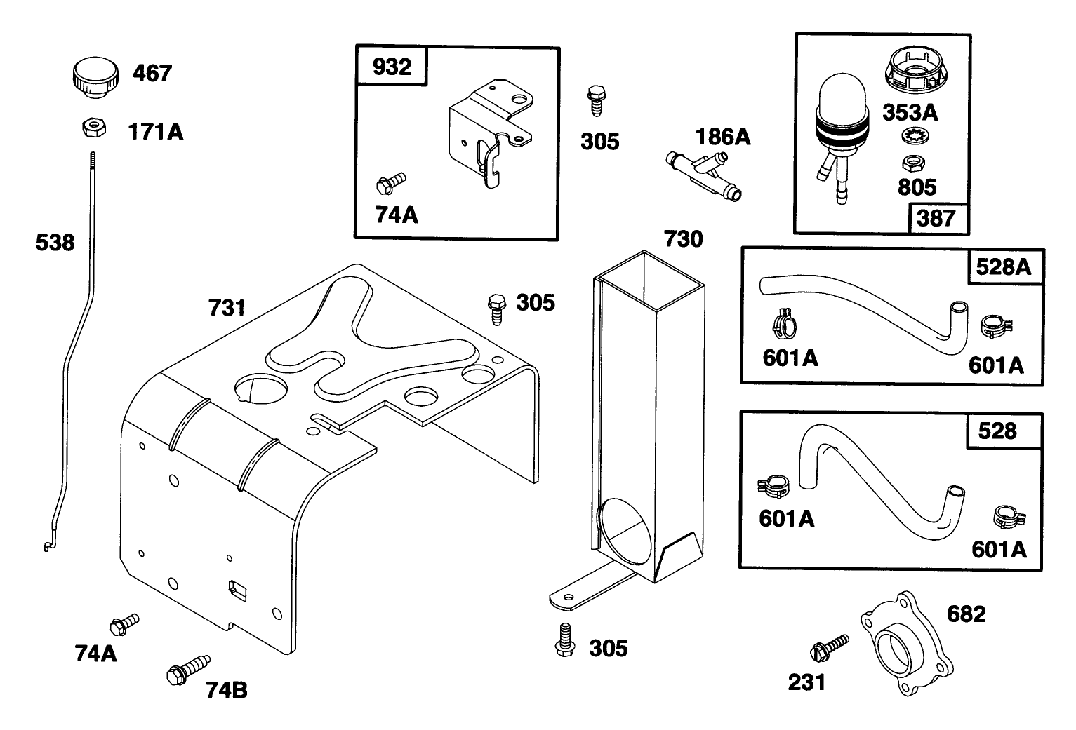 Engine Briggs & Stratton Model 190406-6142-01