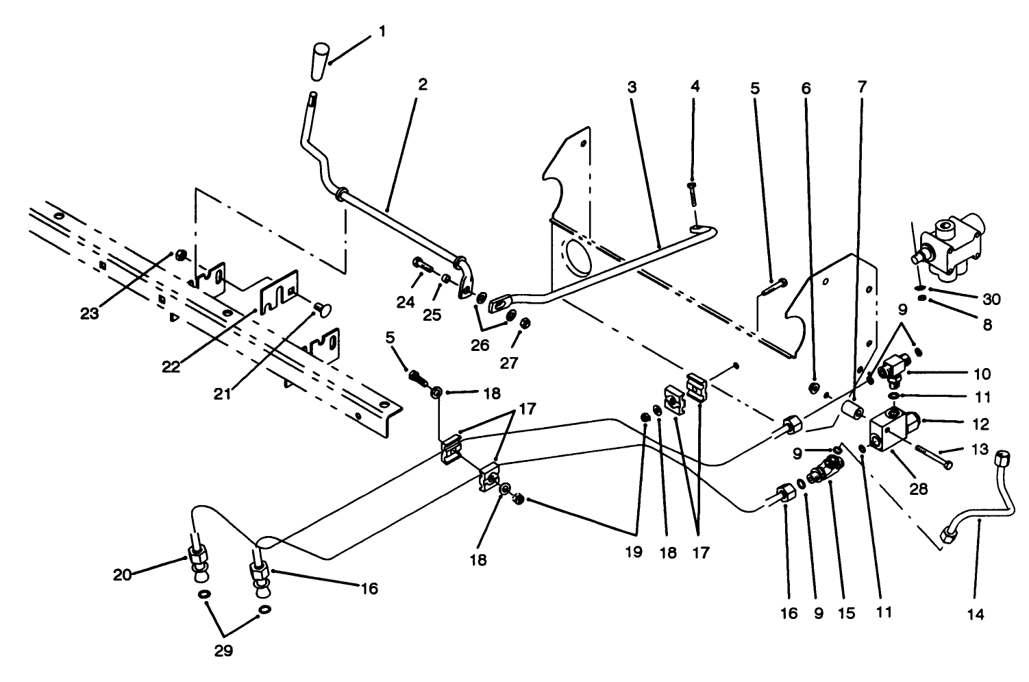 Lift Valve Linkage Assembly