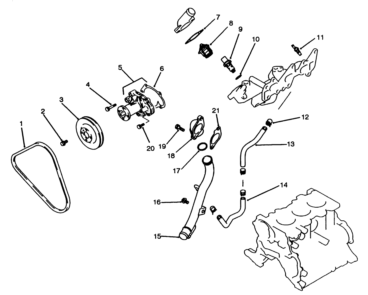 Water Pump & Thermostat Assembly