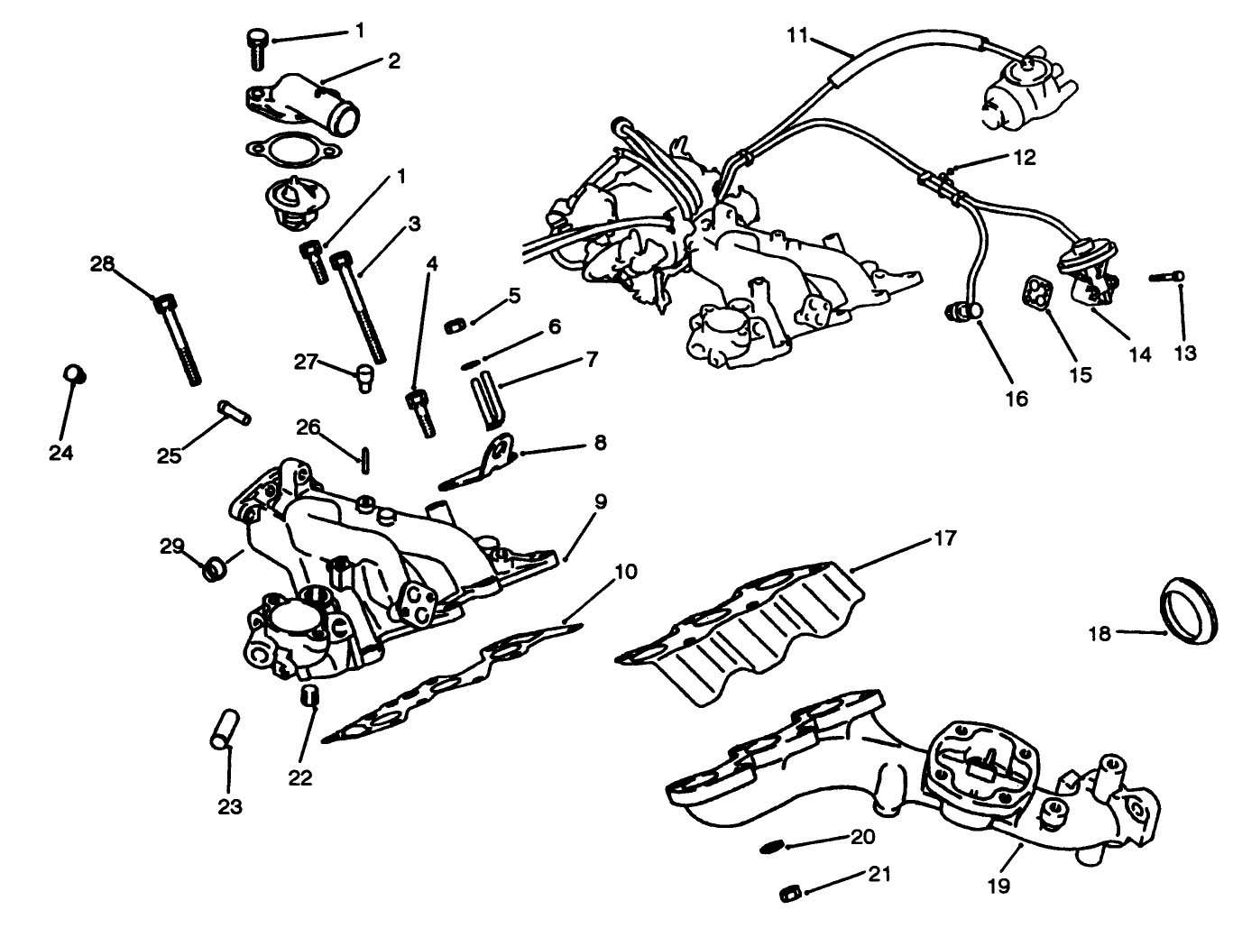 Exhaust & Intake Manifold Assembly