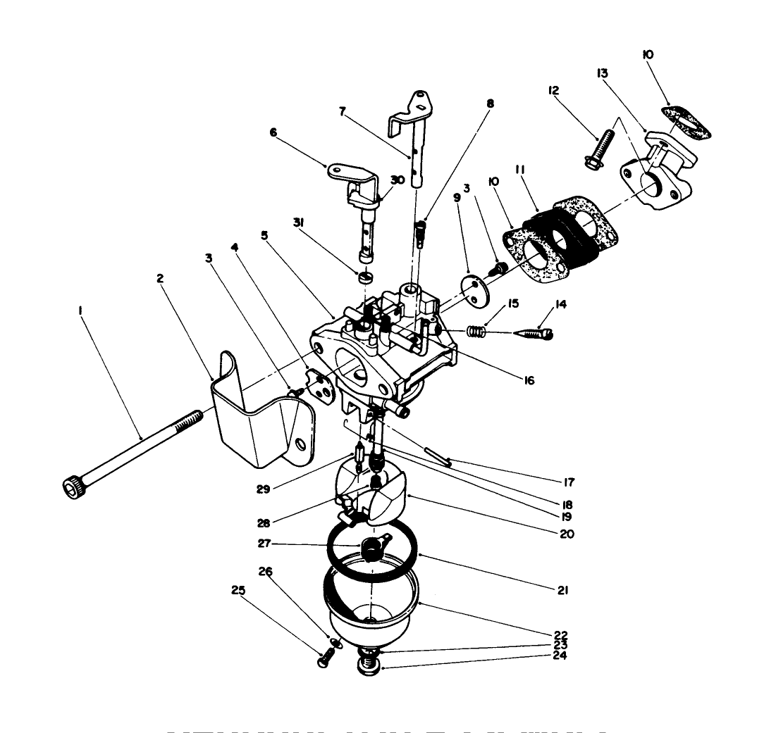 Carburetor Assembly Model No. 47pp3-4