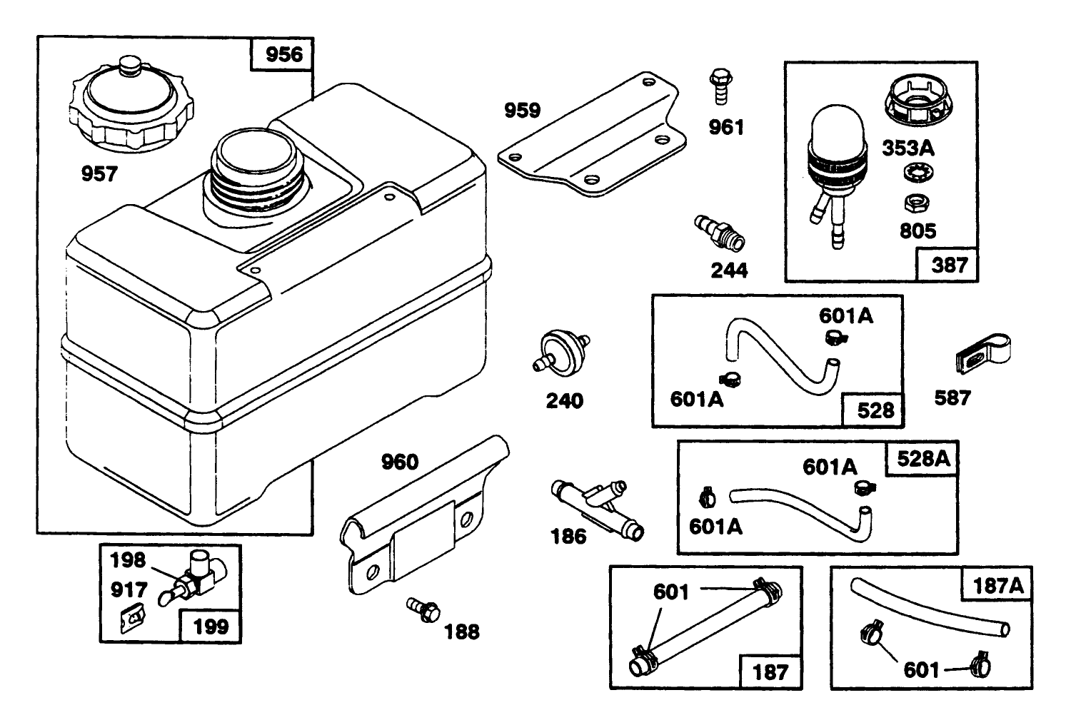 Engine Briggs & Stratton Models 252416-0756-01 & 252416-0757-01