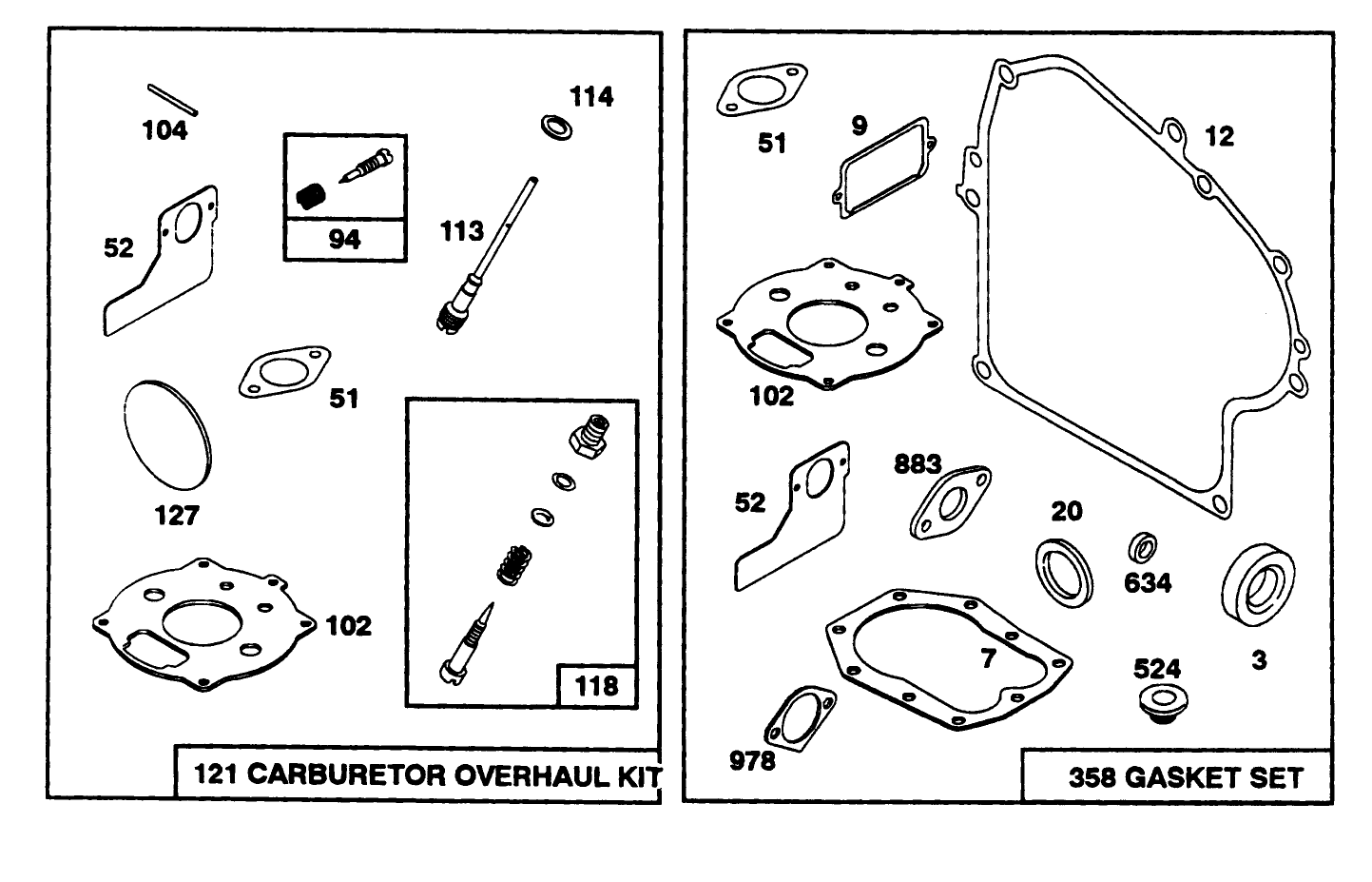 Engine Briggs & Stratton Models 252416-0756-01 & 252416-0757-01