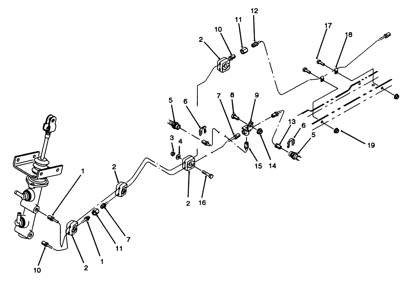 Hydraulic Brake Line Routing Assembly