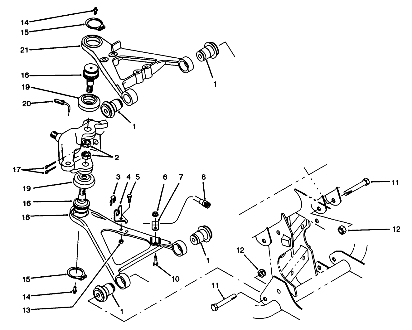 Front Suspension Control Arm Assembly