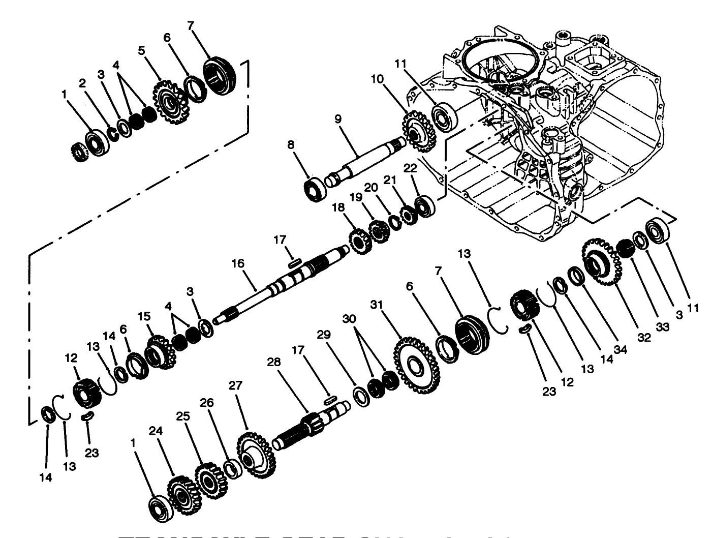 Transaxle Gear Shafts Assembly