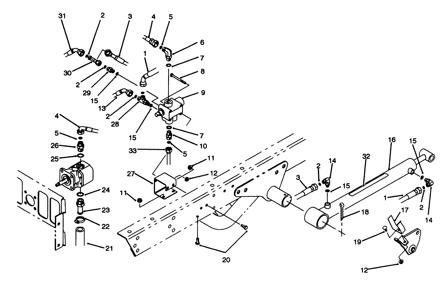 Lift Valve & Cylinder Assembly