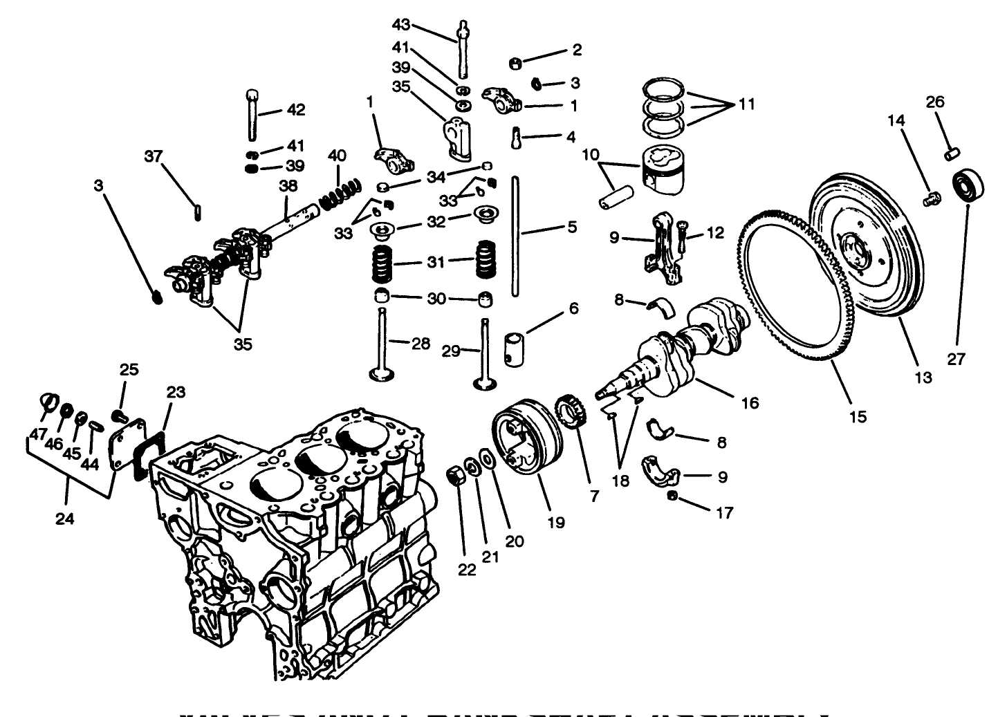 Valves And Crankshaft Assembly
