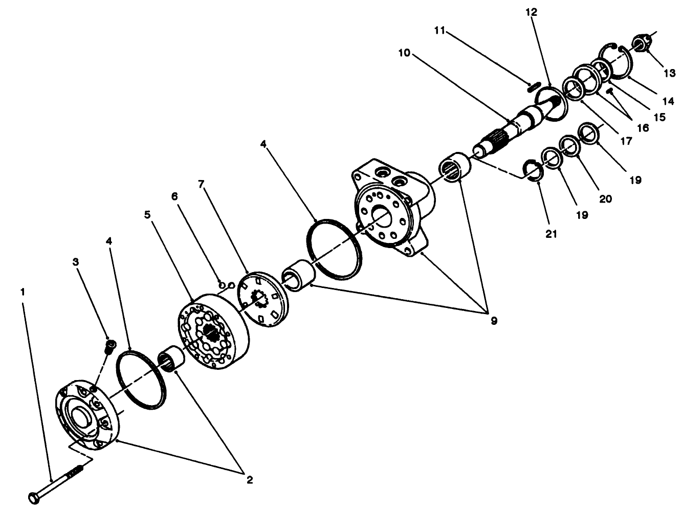 Hydraulic Drive Motor Assembly No. 66-5291
