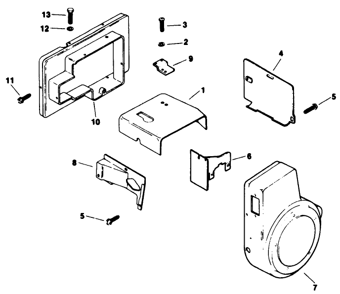 Baffles & Shroud-Engine Kohler Model No. M16qs Spec No. 711563