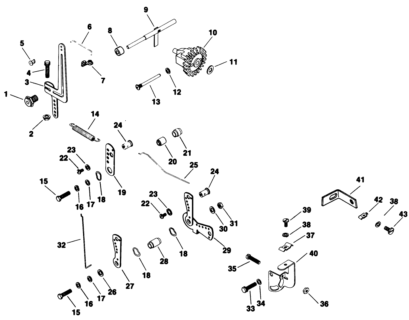 Governor-Engine Kohler Model No. M16qs Spec No. 711563