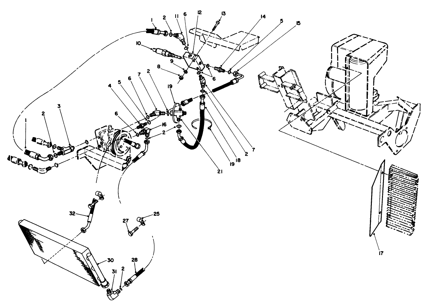 Hydraulic Oil Cooler Assembly