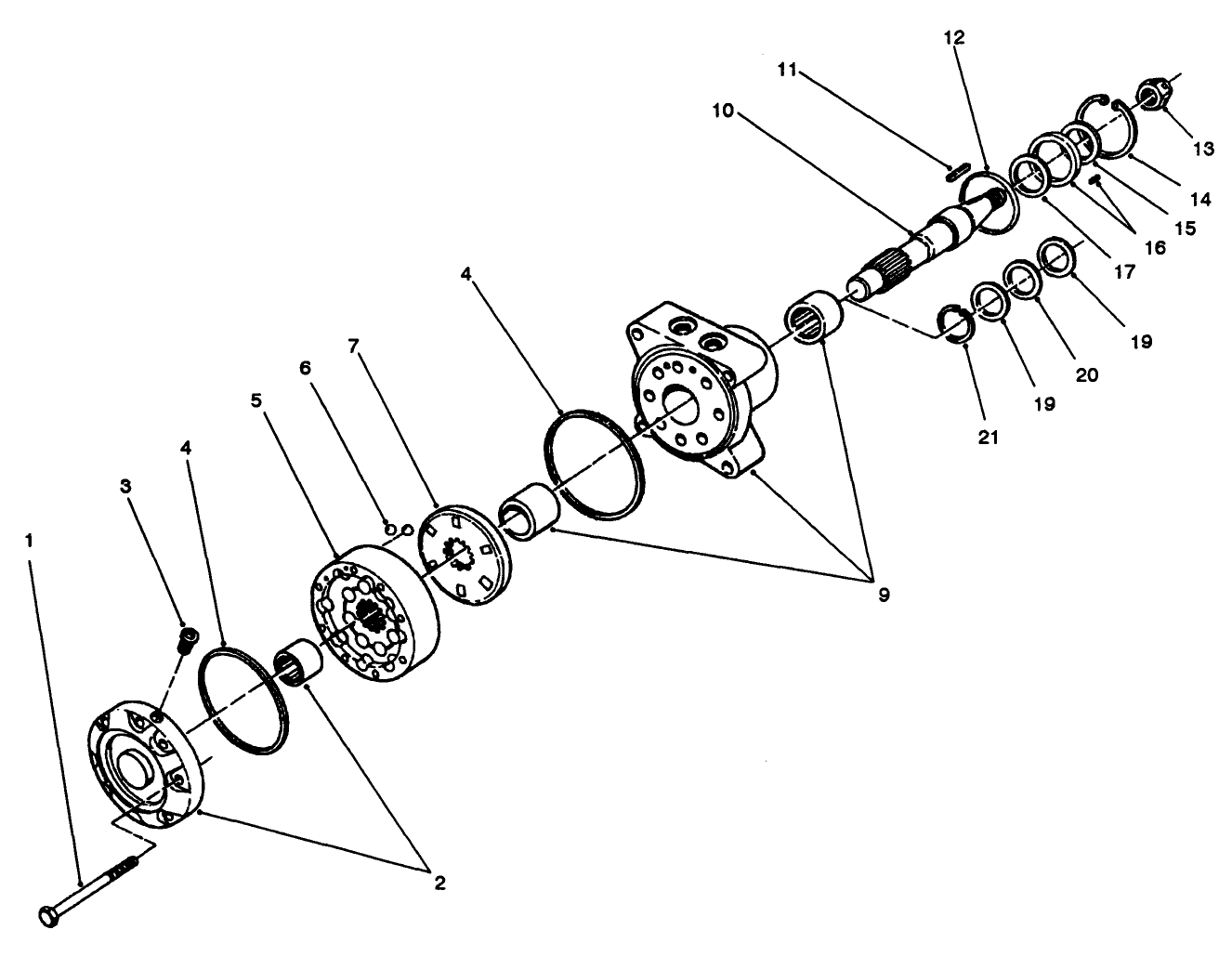 Hydraulic Drive Motor Assembly No. 66-5291