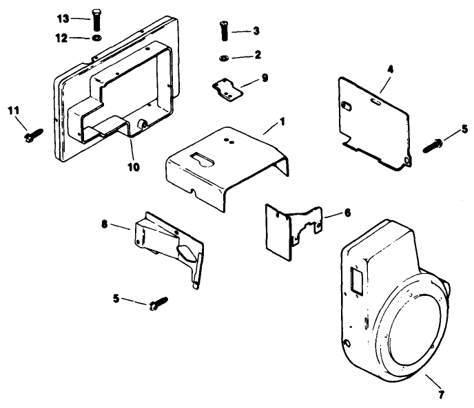 Baffles & Shroud-Engine Kohler Model No. M16qs Spec No. 711563