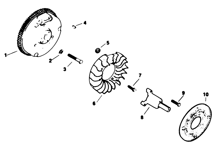 Flywheel-Engine Kohler Model No. M16qs Spec No. 711563