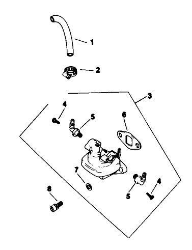 Fuel Pump-Engine Kohler Model No. M16qs Spec No. 711563