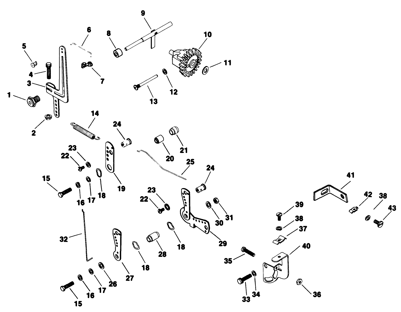 Governor-Engine Kohler Model No. M16qs Spec No. 711563