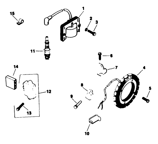 Ignition-Engine Kohler Model No. M16qs Spec No. 711563