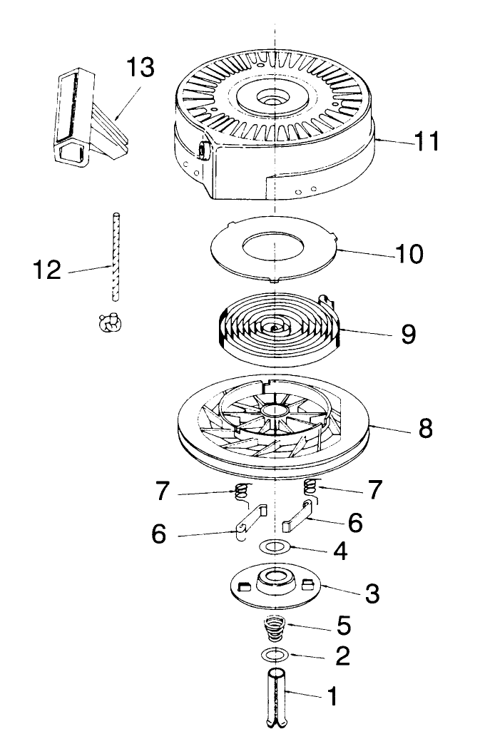 Recoil Starter No. 590652 (model 38170 Only)