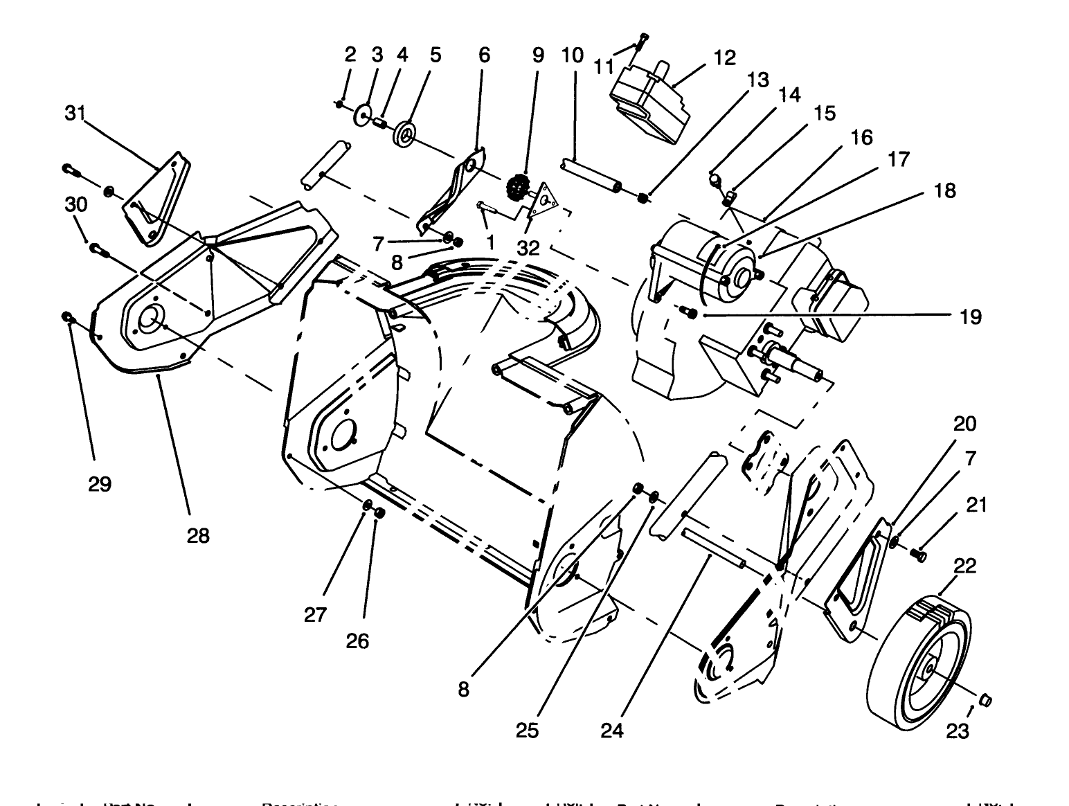 Engine & Wheel Assembly
