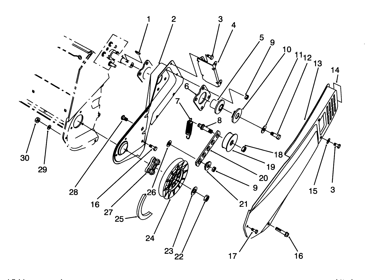 Pulley & Belt Cover Assembly