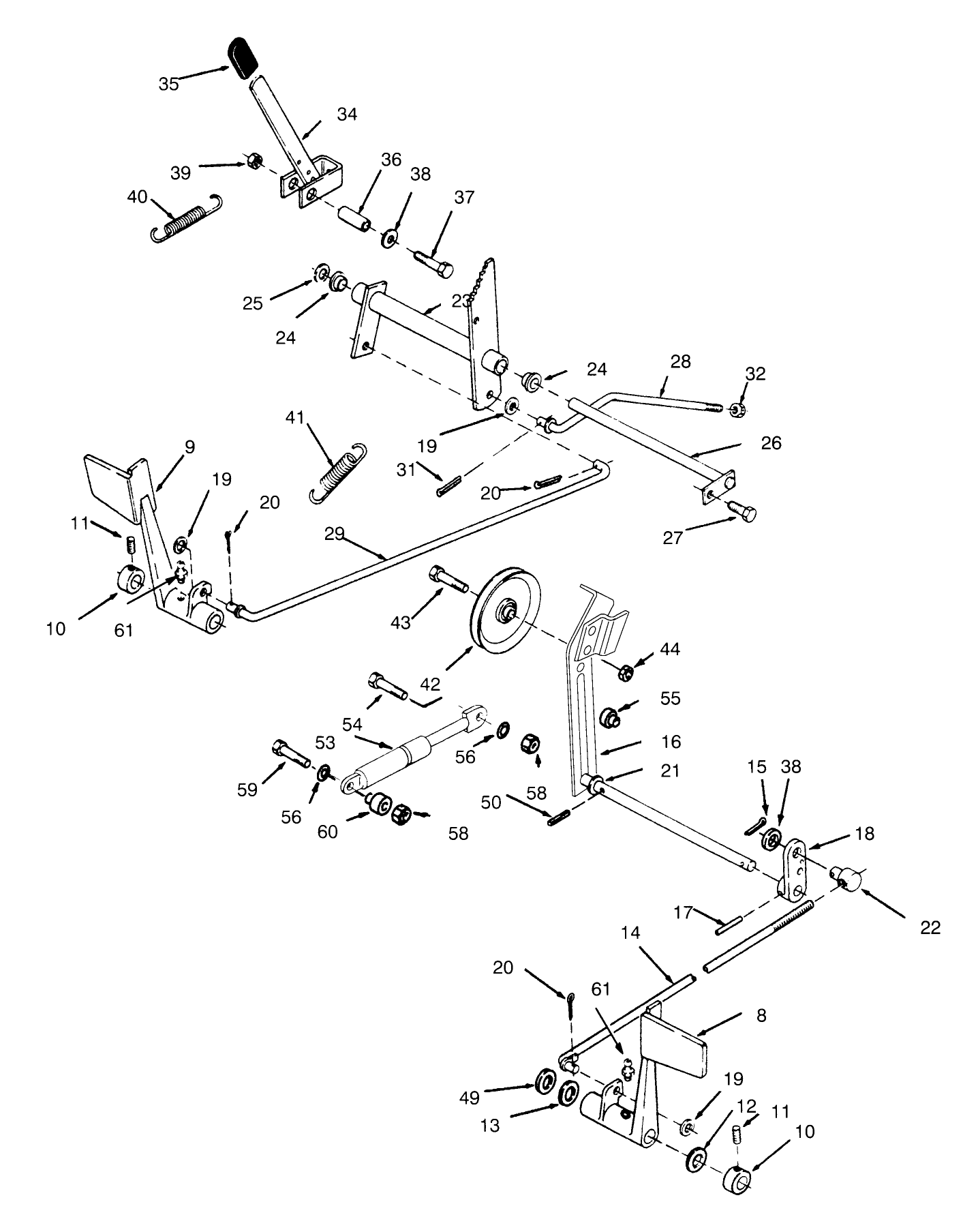 Clutch, Brake And Speed Control Linkage