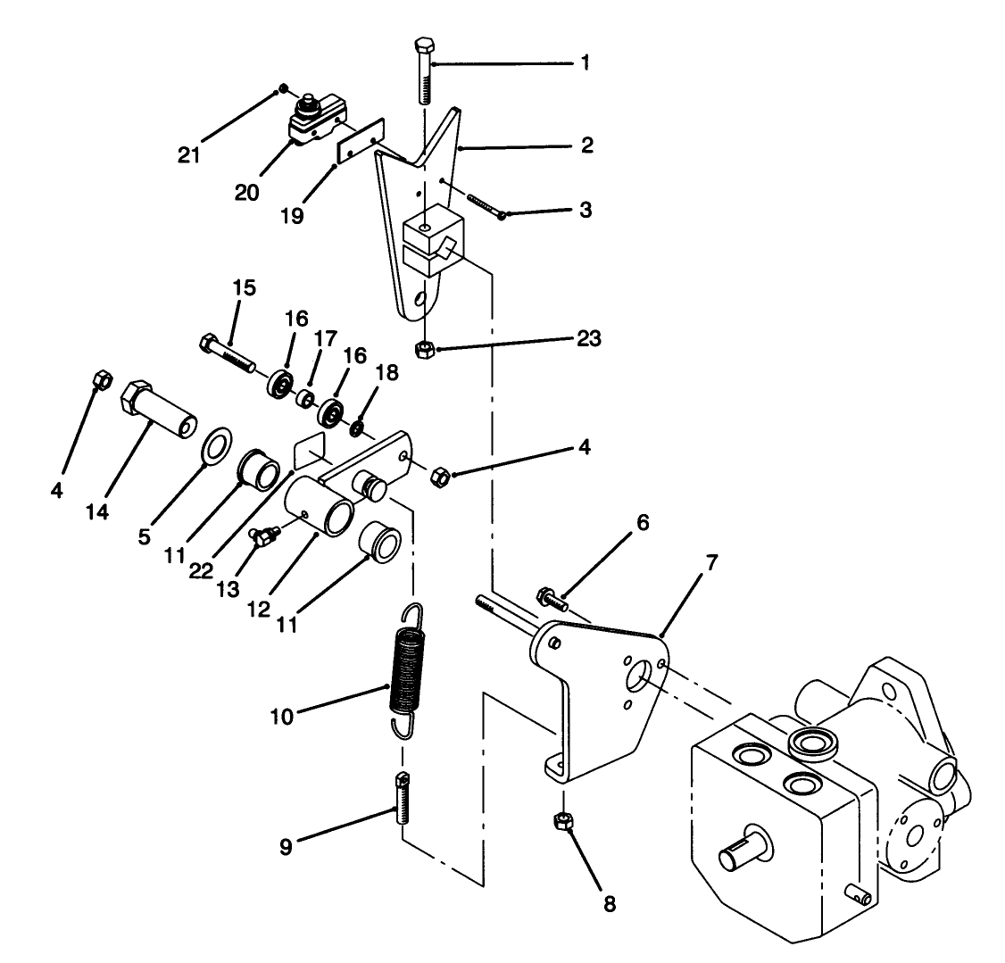Pump Control Lever Assembly
