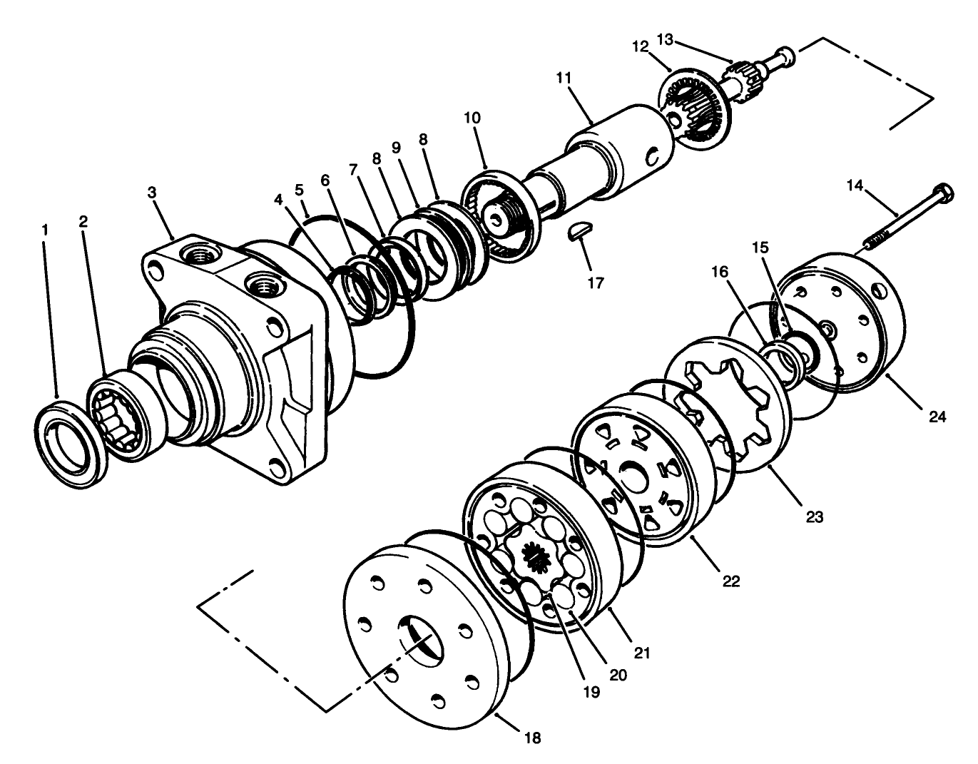 Left Rear Hydraulic Motor Assembly No. 75-9831