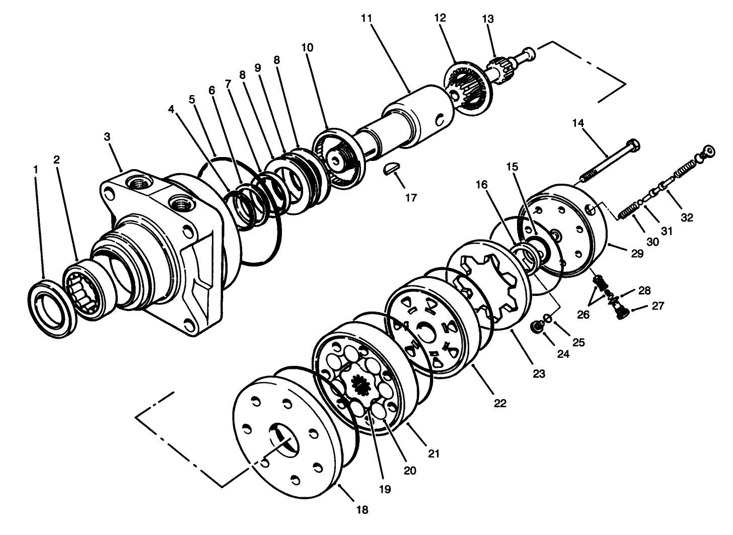 Right Rear Hydraulic Motor Assembly No. 75-9840