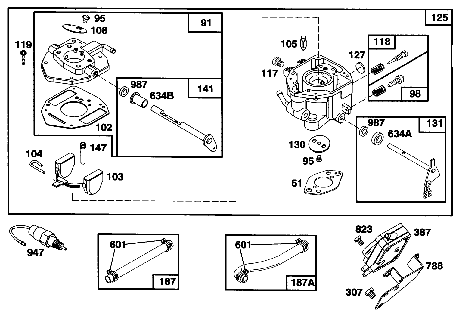 Engine Briggs & Stratton Model 303447-0480-01