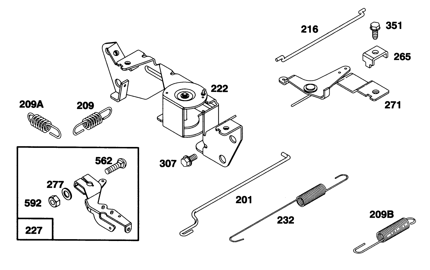 Engine Briggs & Stratton Model 303447-0480-01