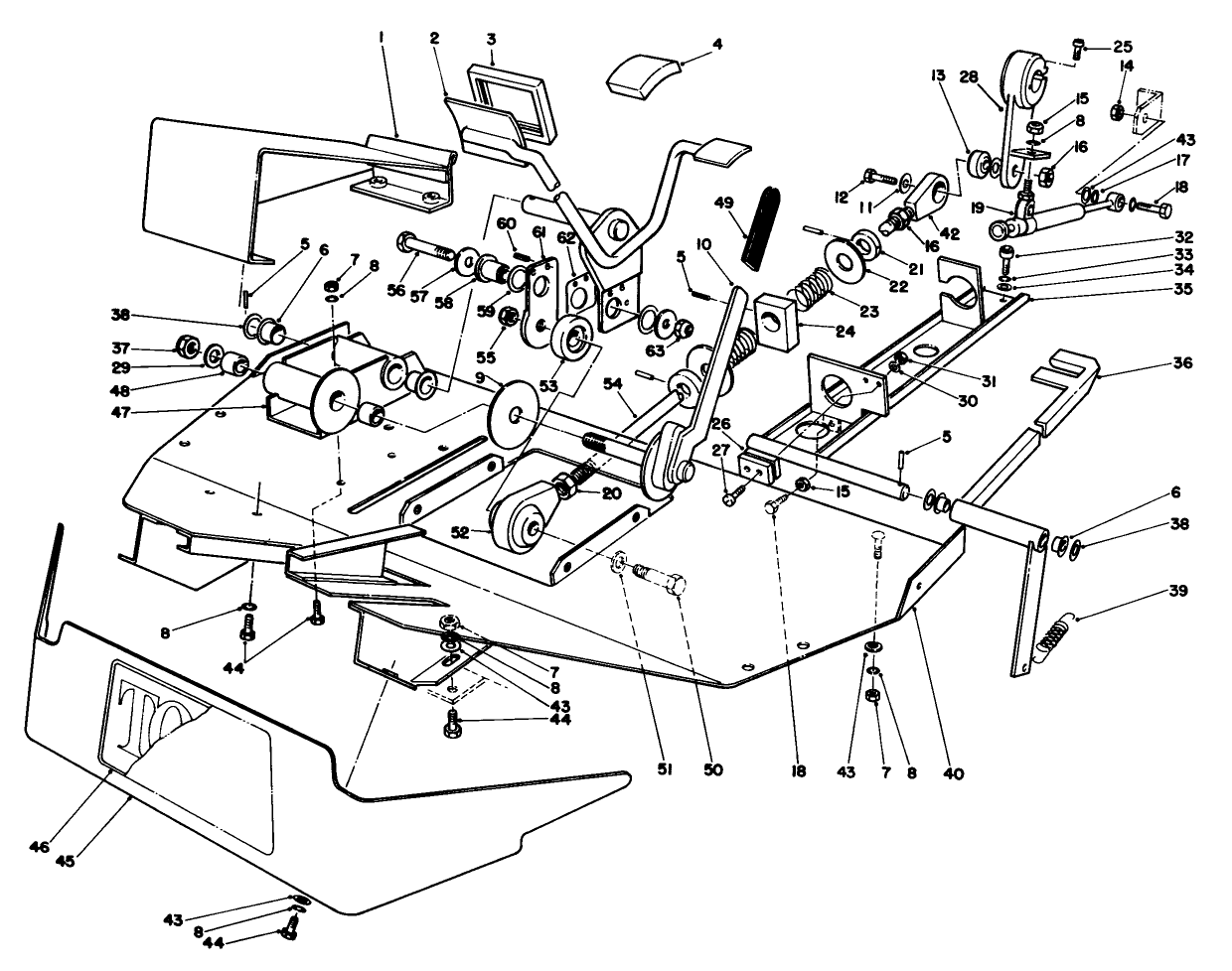Foot Rest & Pedal Assembly