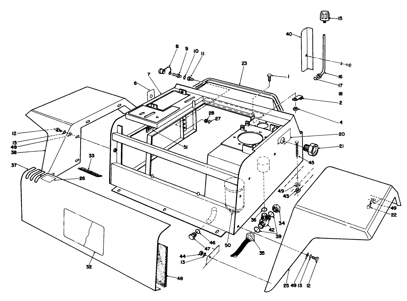 Fenders & Center Console Assembly