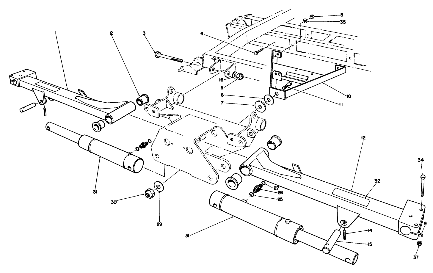 No. 2 & 3 Lift Arms Assembly