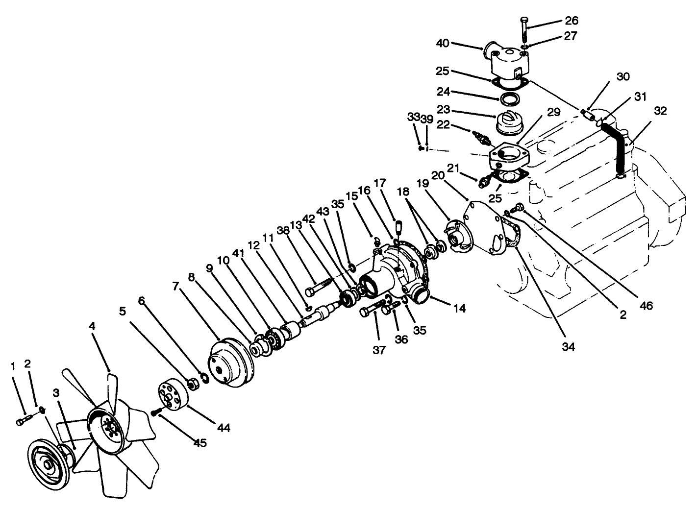 Water Pump & Thermostat Housing Assembly