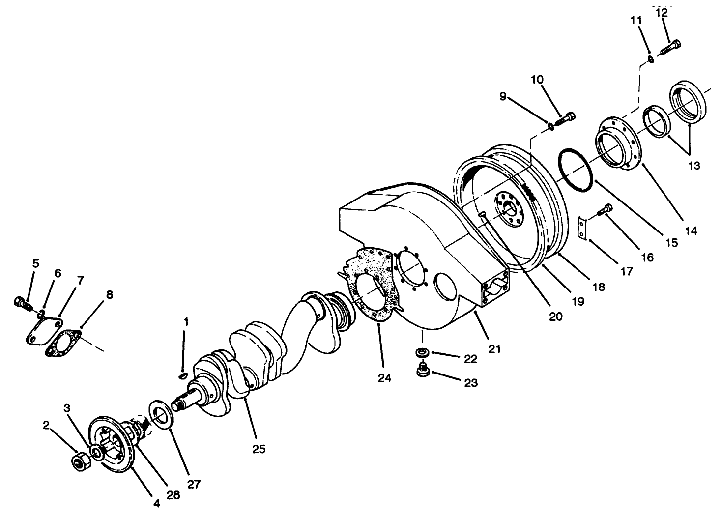 Crankshaft & Flywheel Housing Components