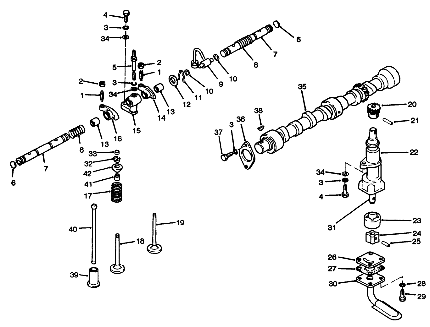 Valve, Camshaft & Pump Components