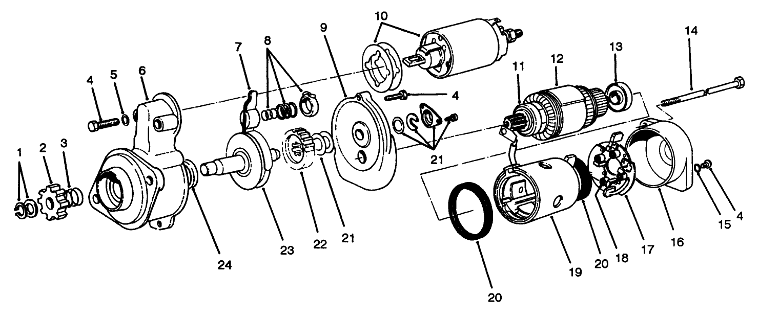Starter Motor Assembly No. 51-7590