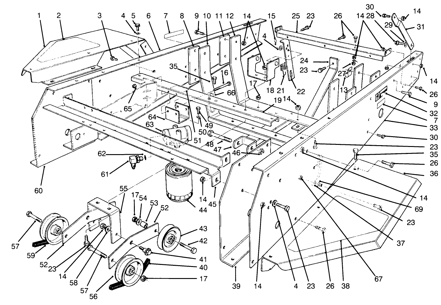 Frame & Jackshaft Assembly